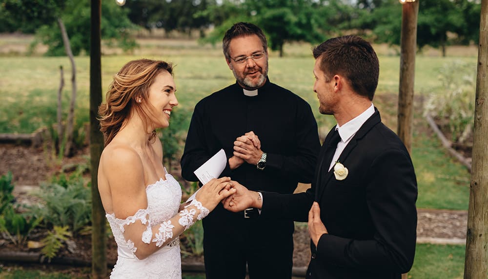 exchanging vows