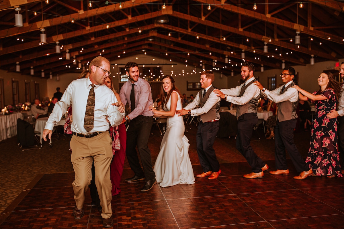 Bride dancing at a wedding