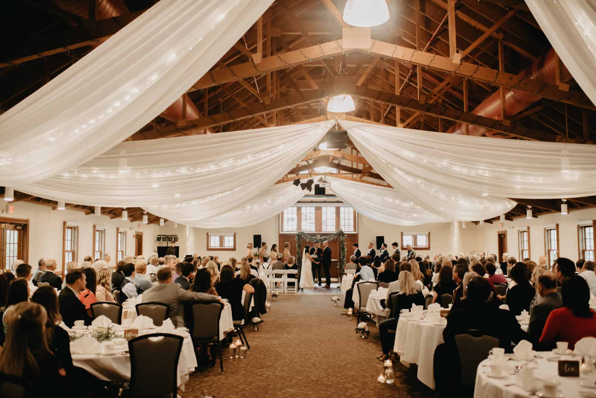 Wedding ceremony at the Heritage Center of Brooklyn Center