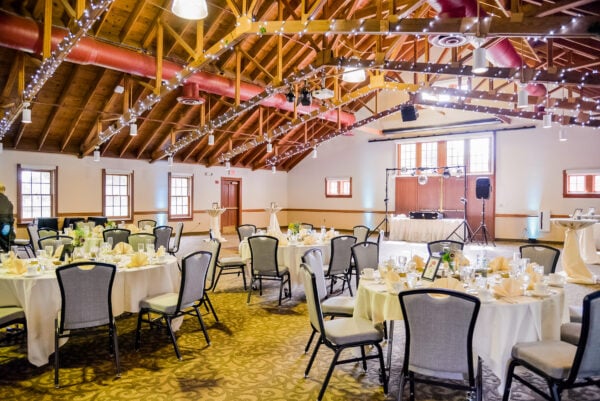 Heritage Center garden city ballroom with wedding decor